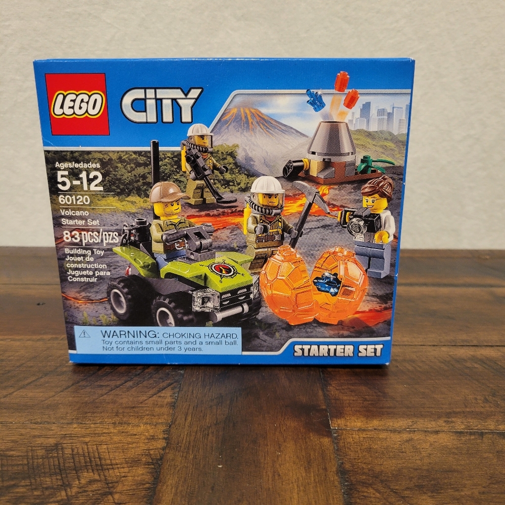 NEW Lego 60120 Volcano Explorers Starter Set